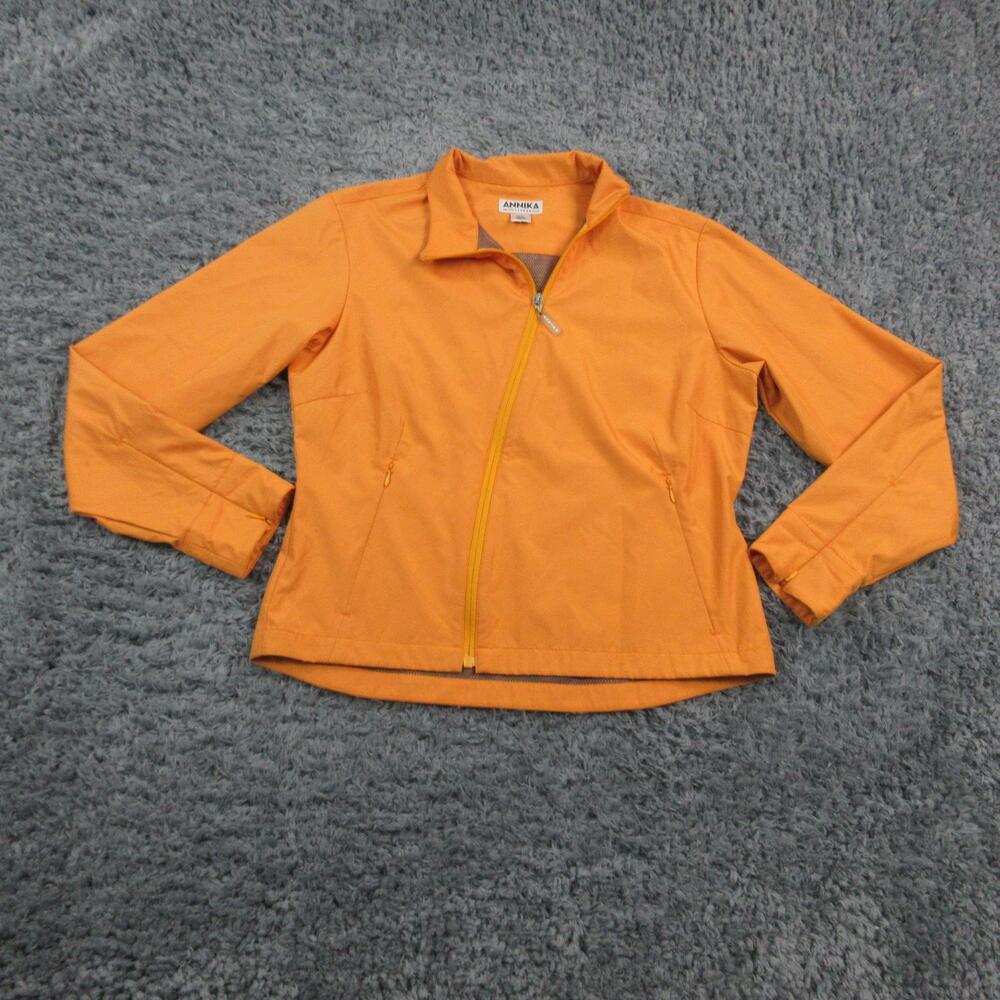 Annika Cutter & Buck Jacket Womens Medium Zip Front Lightweight Golf Sport